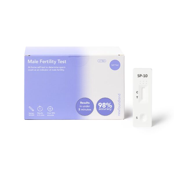 Newfoundland Male Fertility Test, Simple to Use Fertility Test for Men, Test Male Fertility in Under 5 Minutes, CE Certified Mens Fertility Test for Home Use,Single Test