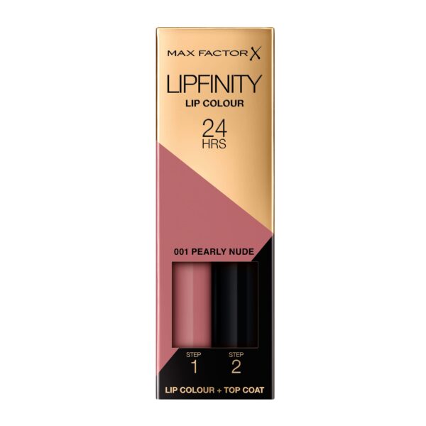 Max Factor Lipfinity Long-Lasting Two Step Lipstick - 001 Pearly Nude, 4.2g