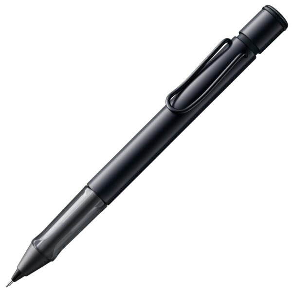 LAMY AL-star black - Mechanical Pencil with transparent, ergonomic grip & lightweight aluminum body - including LAMY M 41 fine line refill 0.5 mm & eraser tip