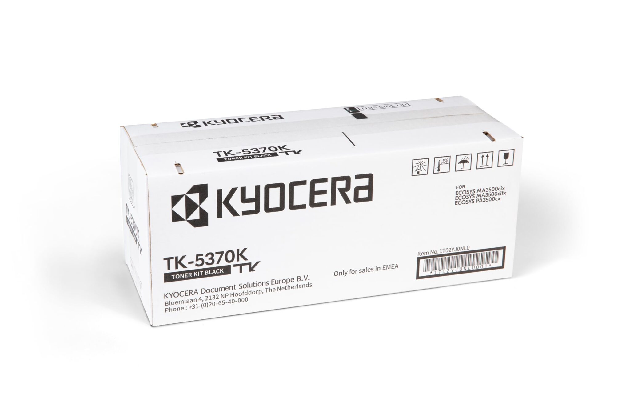 Kyocera TK-5370K Black Toner Printer Compatible with PA3500cx, MA3500cix and MA3500cifx. Original Toner Cartridge for up to 7000 Pages