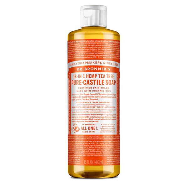 Dr. Bronner's Organic Tea Tree Pure-Castile Liquid Soap