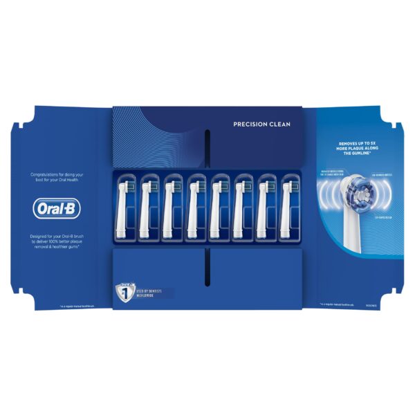 Oral-B Precision Clean Toothbrush Heads with CleanMaximiser Bristles for Optimal Cleaning (Pack of 10)