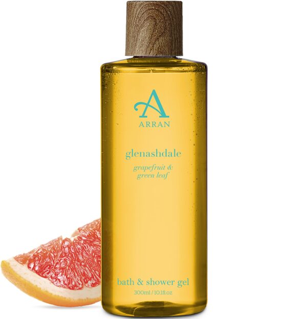 Arran Glenashdale Luxury Body Wash (300ml/10floz) Premium Bath & Shower Gel Scented with Bright Zesty Citrus Oils