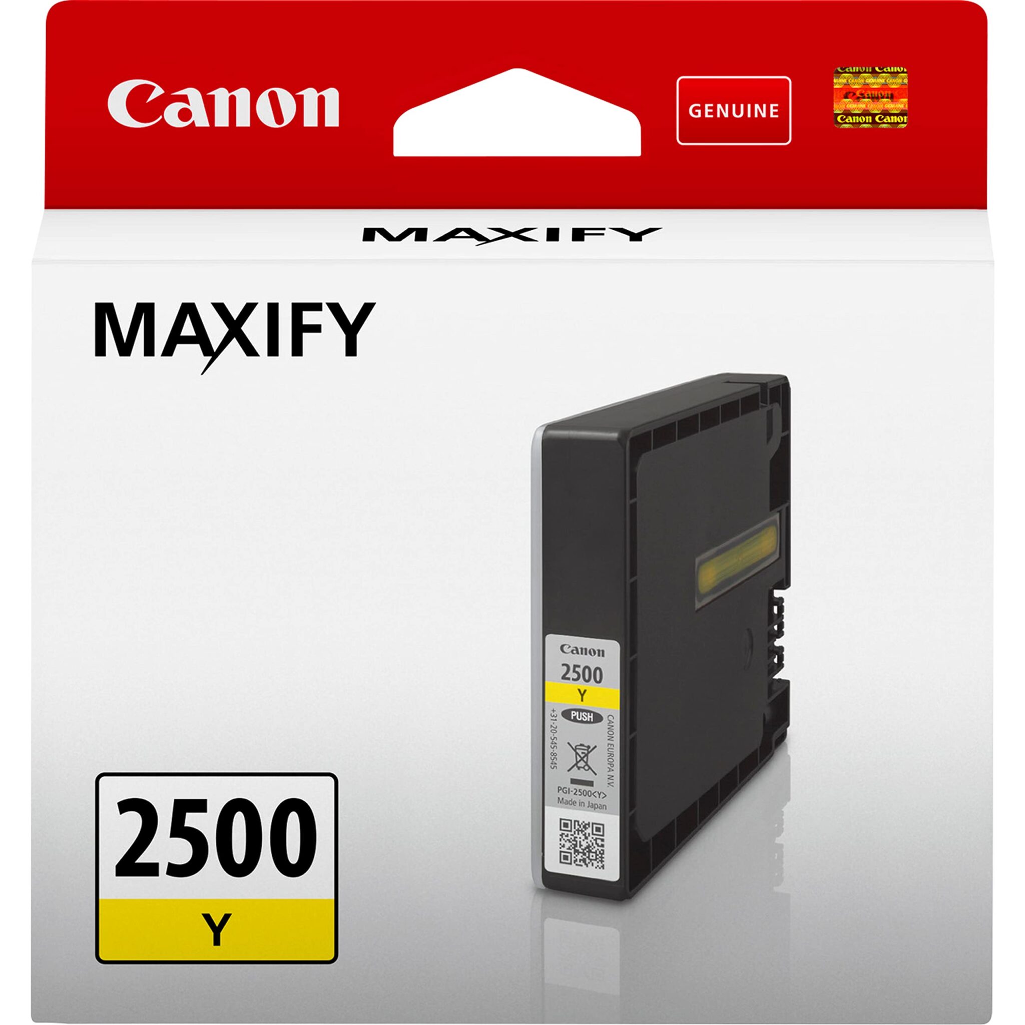 Canon PGI-2500 Y - 9.6 ml - yellow - original - ink tank - for MAXIFY iB4050, iB4150, MB5050, MB5150, MB5155, MB5350, MB5450, MB5455