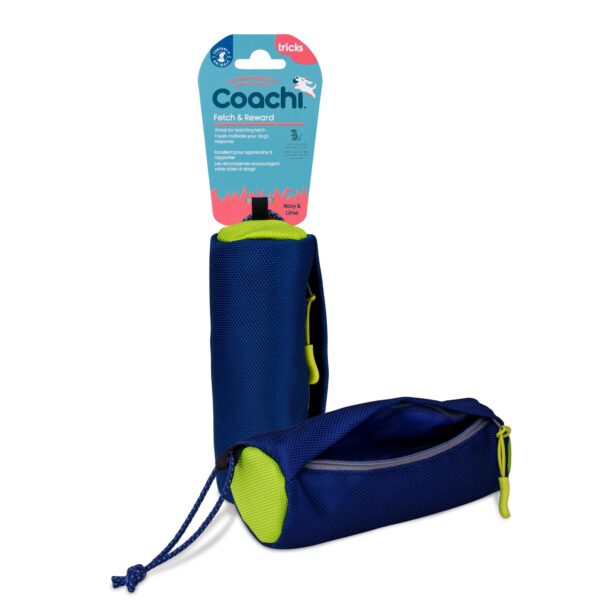 Coachi Fetch & Reward, Interactive Training Toy for Dogs and Puppies, Practice Recall Training, Hidden Treats, Teaching Fetch, Long Distance Throwing, Dog Accessory, Perfect for Everyday Play