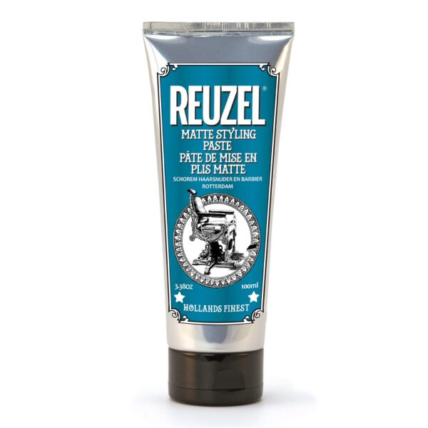 Reuzel Matte Styling Paste - Medium, Pliable Hold - Adds Thickness, Fullness, and Texture to Hair - Contains Moisturizing Oils - Easy to Use - No Shine - Water-Soluble for Easy Rinsing - 100 ml