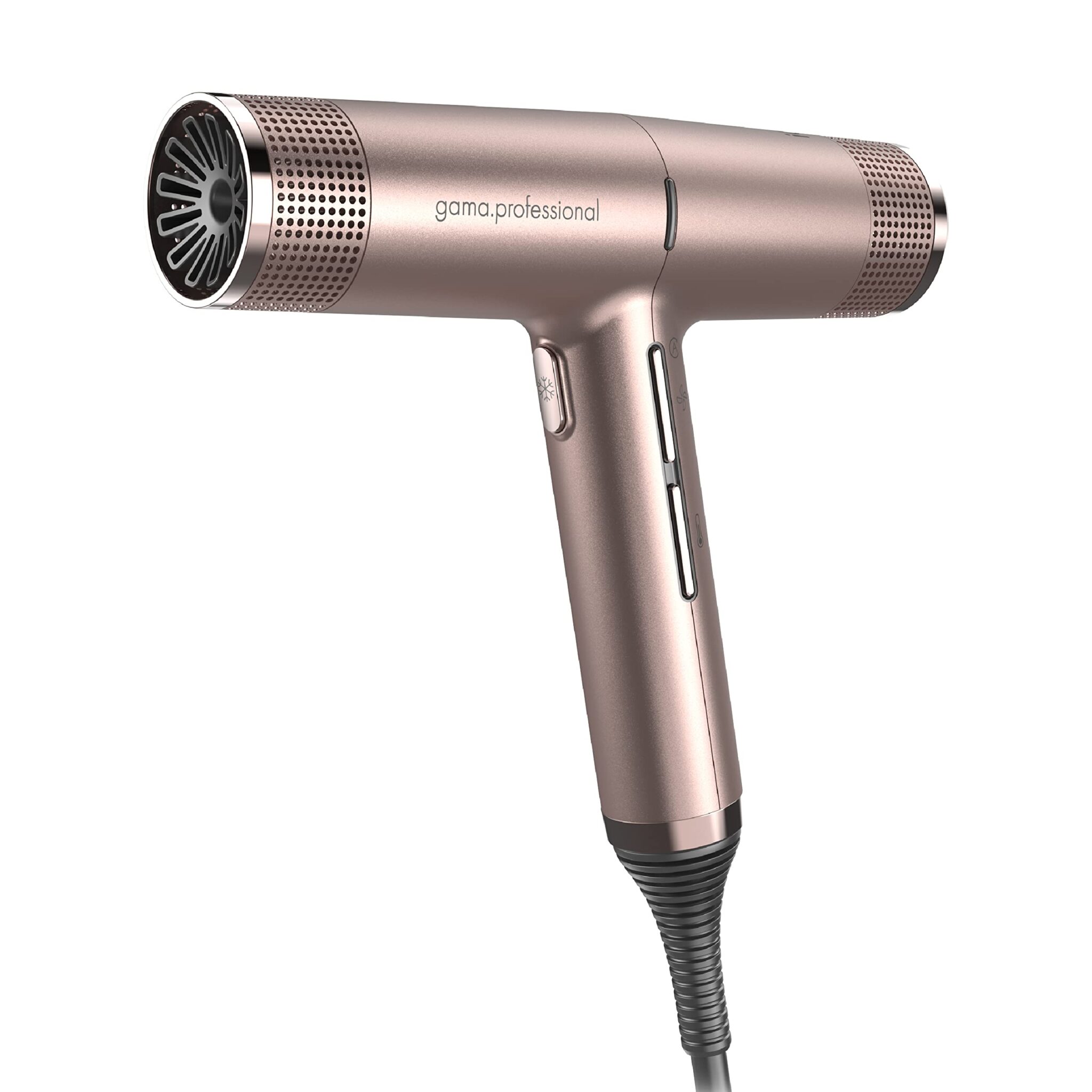 Gama Italy Professional iQ Perfect Professional Hair Dryer - The World's Lightest ION Technology - Gives Wellness and Shine, 30% Faster, Ultra Quiet, Only 294 g, Pink