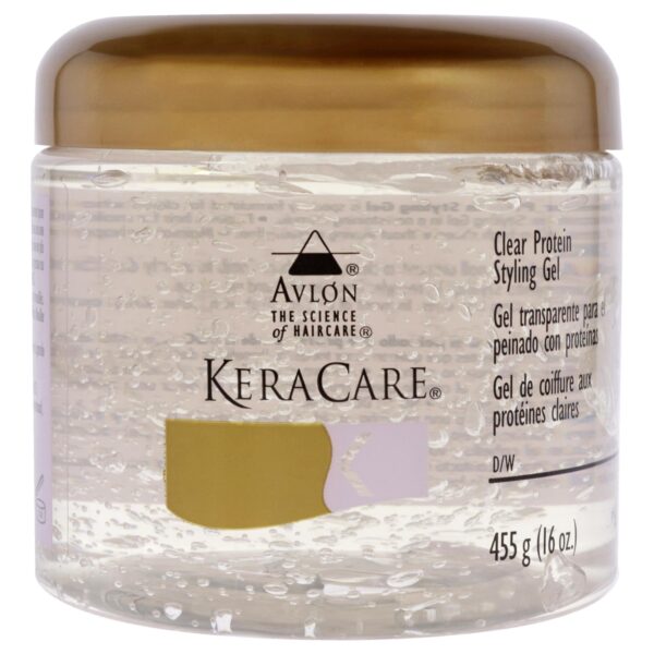 Avlon KeraCare Clear Protein Styling Gel For Unisex 16 oz Gel