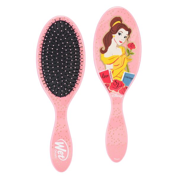 WetBrush Original Detangler Hair Brush with Ultra Soft Intelliflex Bristles to Gently Separate Knots With Ease, Does Not Rip Hair, For All Hair Types, Disney Ultimate Princess Collection, Belle