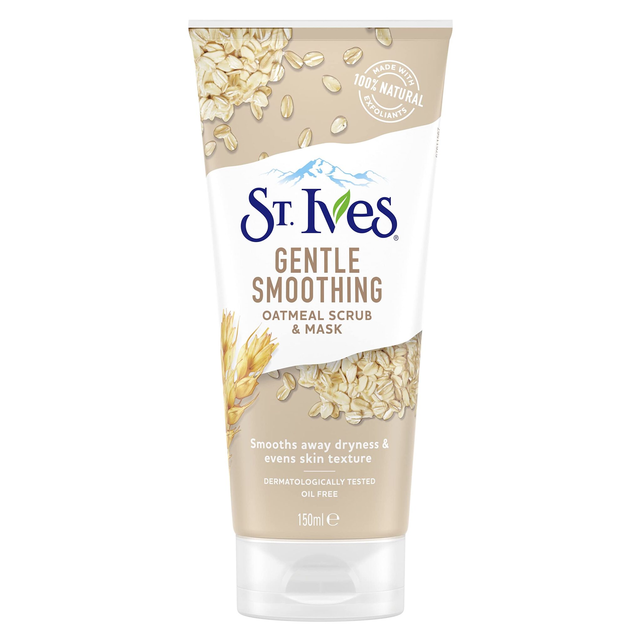 ST. Ives 150ml Gentle Smoothing Oatmeal Scrub & Mask, 150 ml (Pack of 1)