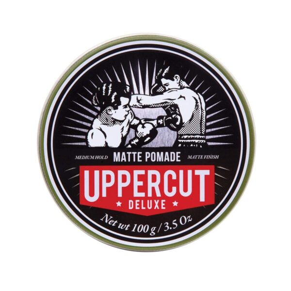 Uppercut Deluxe Matte Pomade Hair Styling Product For Men With A Medium Hold, No Shine Water Based Matte Hair Styling Product Easy Wash Out, No Residue 100g