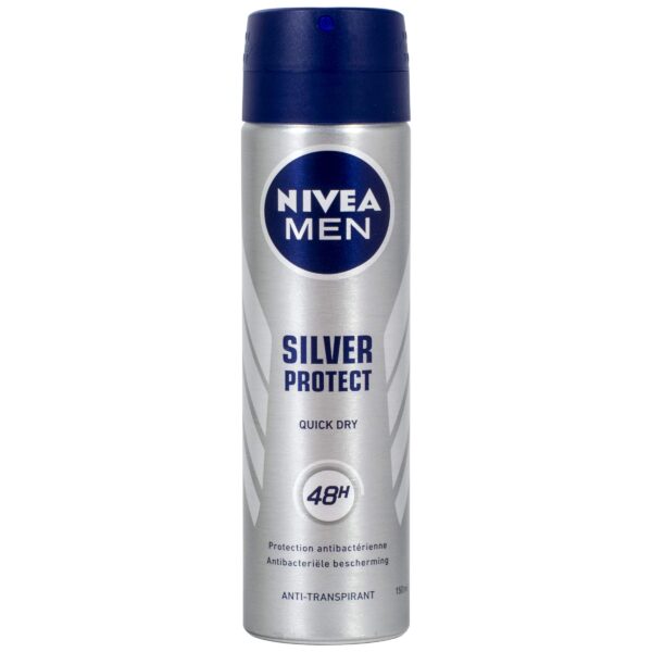 Nivea E2:E3Spray Deodorant Silver Protect Dynamic Power, 150 g 82959