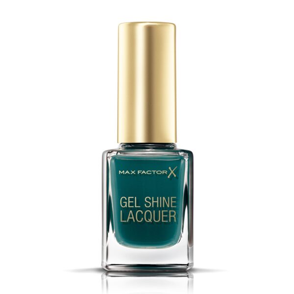 Max Factor Gel Shine Lacquer Nail Polish, 11 ml, 45 Gleaming Teal