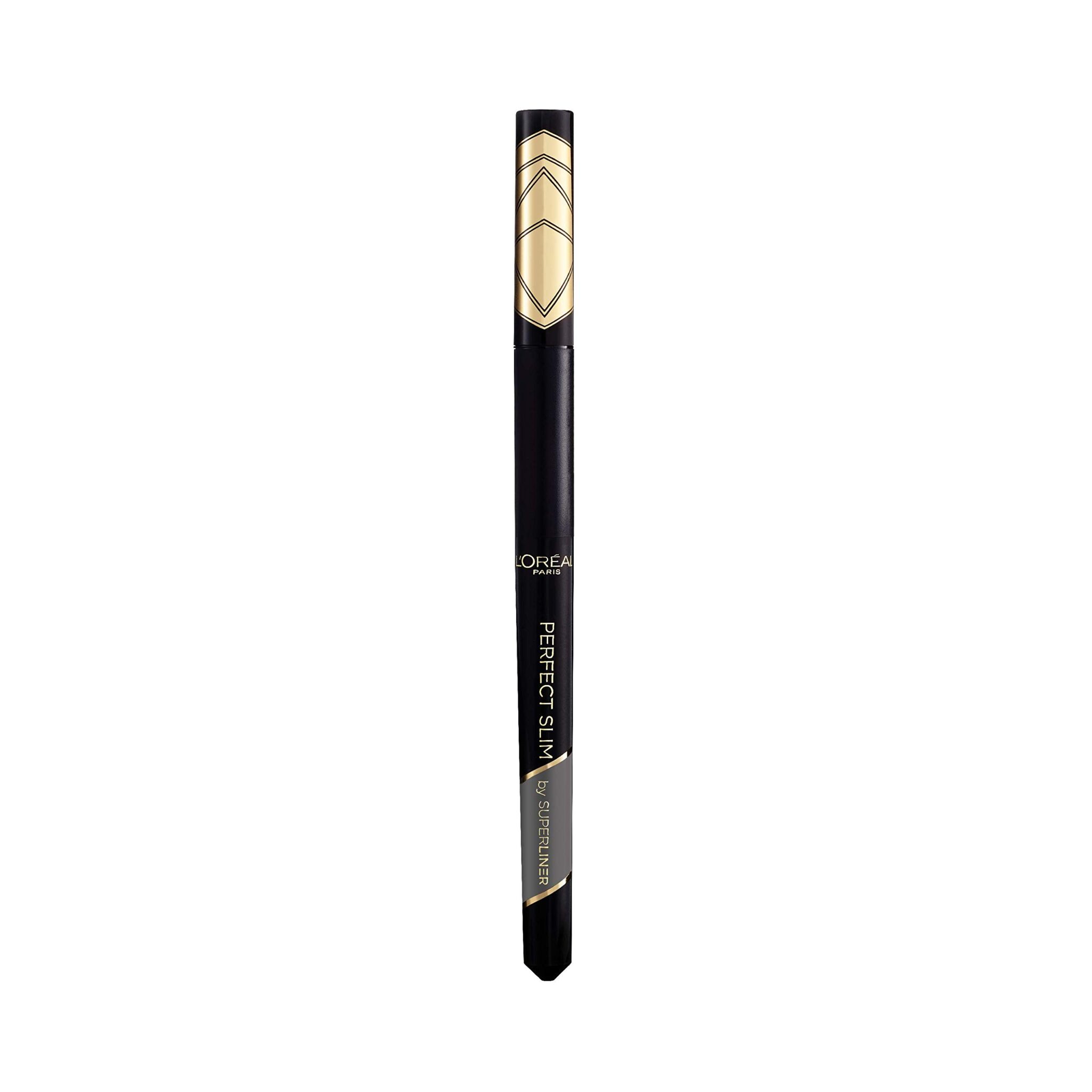 L'Oréal Paris Eyeliner with precise felt tip for the perfect eyeliner and irresistible eye make-up, super liner, perfect slim, no. 02 grey, 1 piece