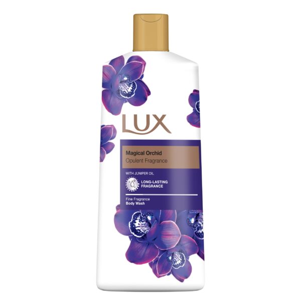 LUX Body Wash, Magical Orchid with Juniper Oil - Gentle & Soothing Skin Care, Nourishing Body Cleanser, Aromatic Bath Soap, Shower Gift for Women - Pack of 1, 600 ml