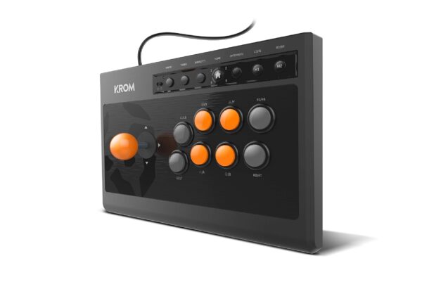 KROM Kumite -NXKROMKMT- Multiplatform Arcade Gamepad, Fighting Stick, Joystick, D-Pad or X/Y input modes, compatible PC, PS3, PS4 and XBOX One