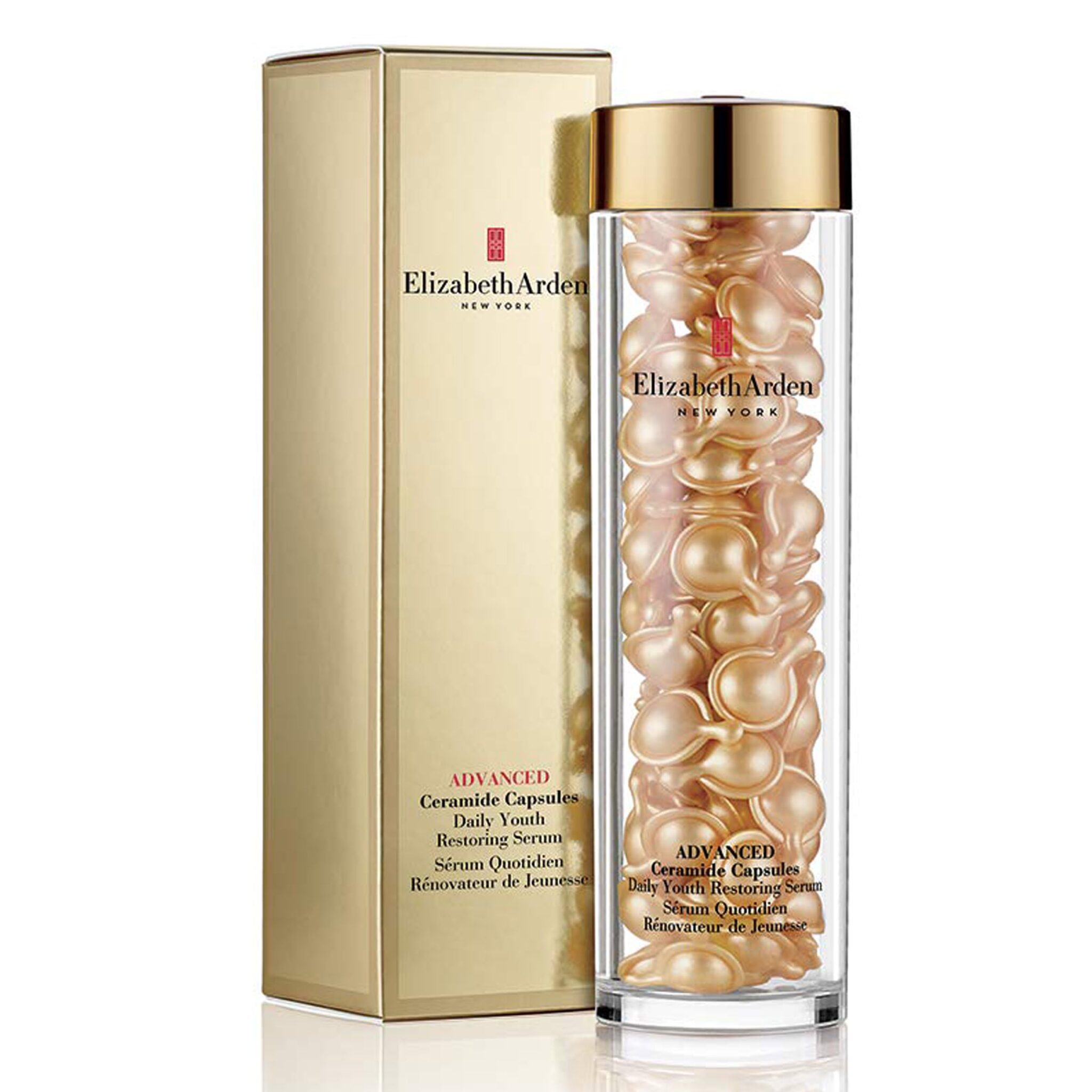 Elizabeth Arden Advanced Ceramide Capsules Daily Youth Restoring Serum, 90-piece, Anti-Ageing Skincare to Nourish Dry Skin, Lift & Firm Skin, for Day & Night