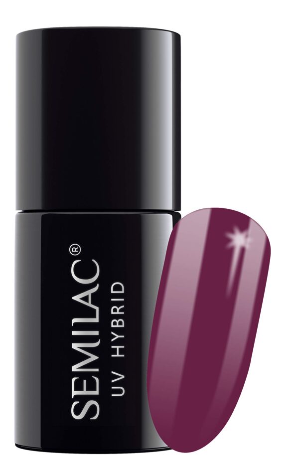 SEMILAC 012 Pink Cherry Nail UV Gel Polish | Long Lasting and Easy to Apply | Soak off UV/Led | Perfect for Home and Professional Manicure and Pedicure 7 ml