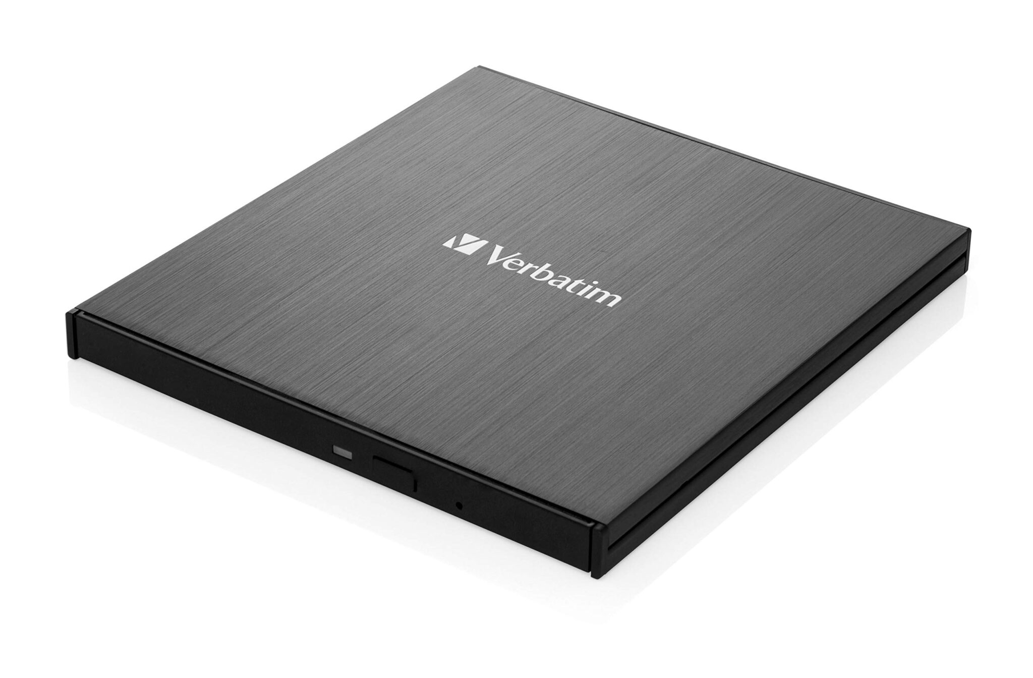 Verbatim External Slimline Blu-ray Writer - USB 3.1 Gen 1 with USB-C connection - Blu-ray player - compact external Blu-ray writer for large backups - external Blu-ray drive - black