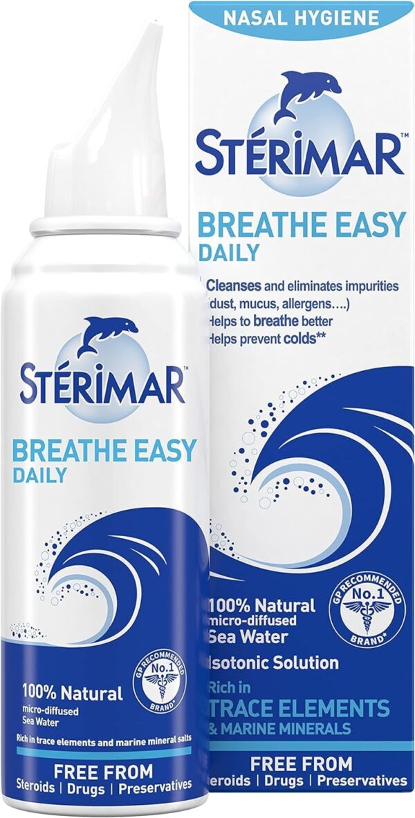 Sterimar - Nasal Spray - Nasal Hygiene - Rich in Sea Minerals - Isotonic solution - 100ml