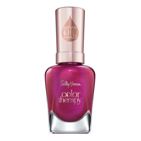 Sally Hansen Colour Therapy Nail Polish with Argan Oil, 14.7 ml, Rosy Glow