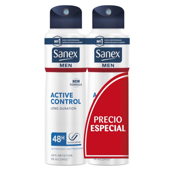 Sanex Activ Control Men's Deodorant 200 ml - Pack of 2