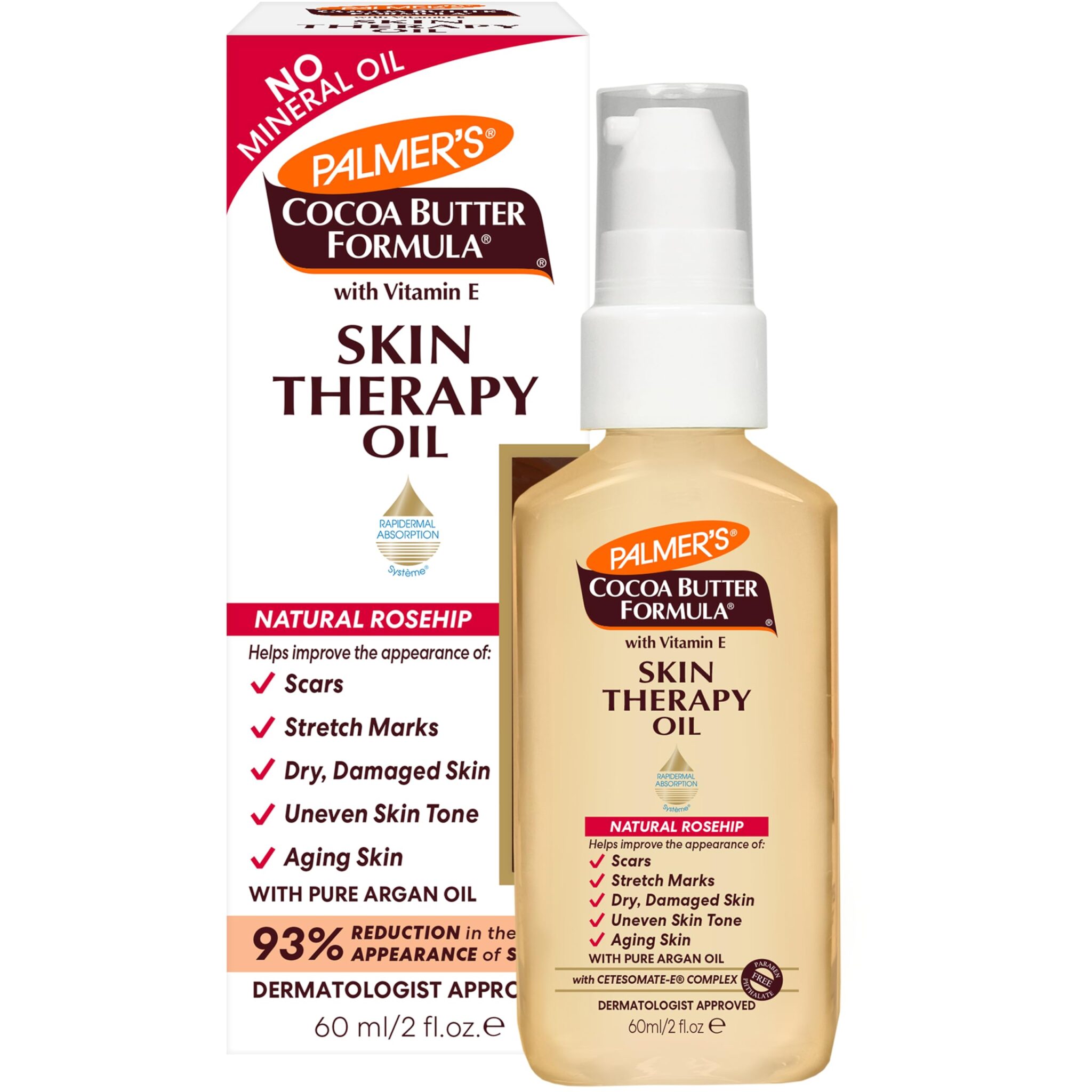 Palmer's Cocoa Butter Formula Skin Therapy Oil with Vitamin E, Rosehip Fragrance By for Women, 60 ml