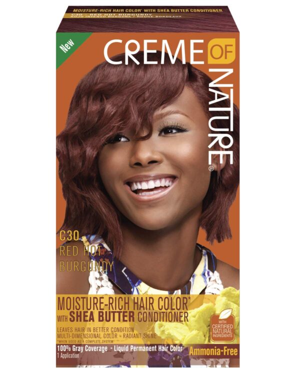 Creme of Nature Liquid Hair Color, Red Hot Burgundy C30