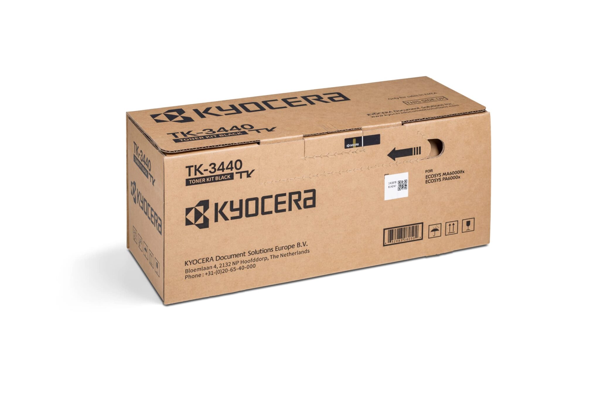 Kyocera TK-3440 Black Toner Cartridge Compatible with Ecosys PA6000 Original Toner Cartridge for up to 40,000 Pages