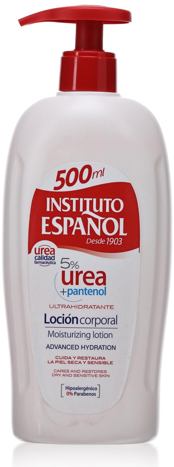 Urea + Panthenol Moisturising Lotion – Spanish Institute – Dispenser 500 ml