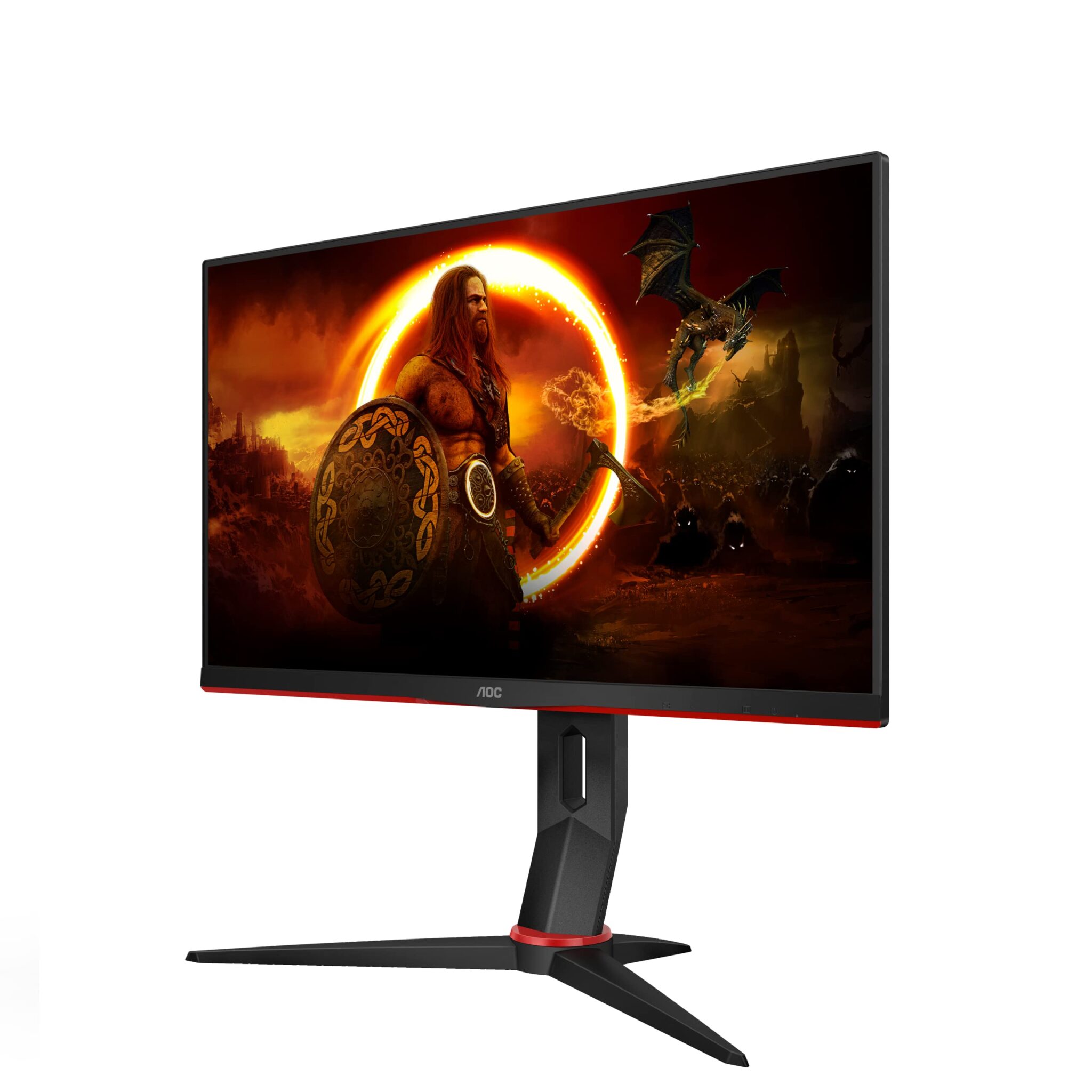 AOC Gaming 24G2ZU, 240 Hz, 1ms, IPS, AMD FreeSync Premium, Height Adjust, USB Hub , Speakers (1920 x 1080 at 240 Hz 350cd/m² HDMI / DP 1.2 / USB 3.0), Black, 24 Inch FHD Monitor