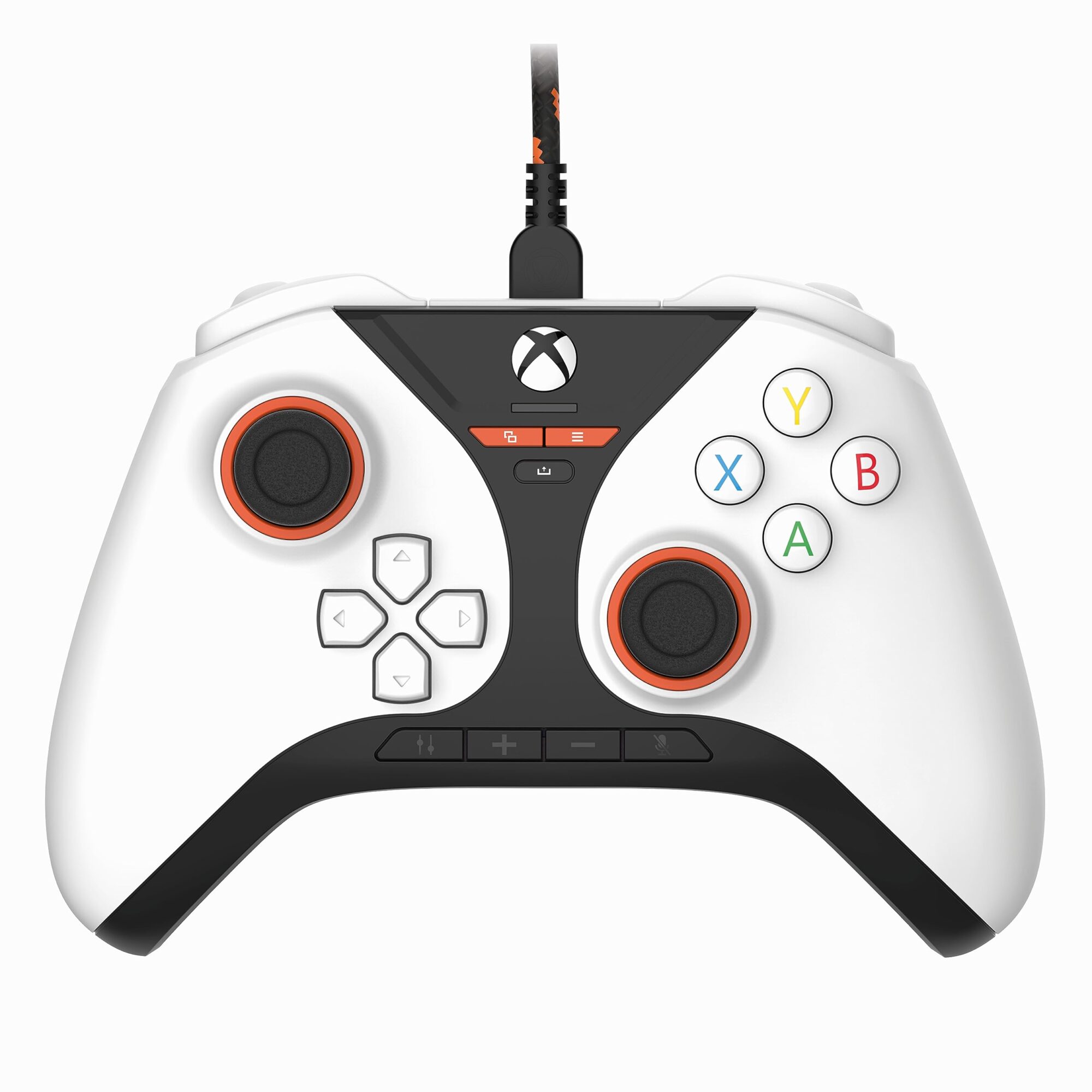 Snakebyte GAMEPAD PRO X - white - Officially licensed, wired Xbox Series X|S & PC Controller | precise Hall Effect sensors | audio panel | assignable additional buttons | trigger stops