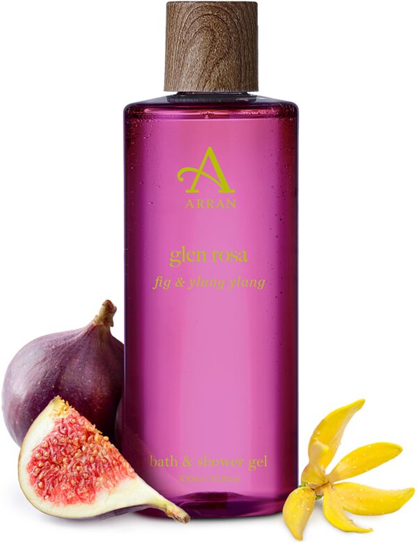 Arran Glen Rosa Luxury Body Wash (300ml/10floz) Premium Bath & Shower Gel Scented with Fig & Calming Ylang Ylang