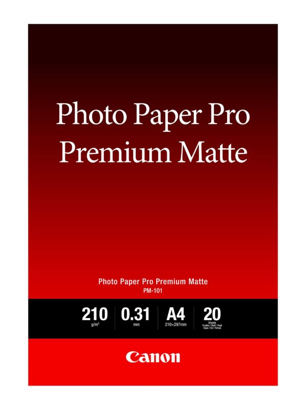 Canon 8657B005 Pro Premium PM-101 - Smooth Matte Photo Paper - 310 Micron A4 (210 x 297 mm) - 210 g/