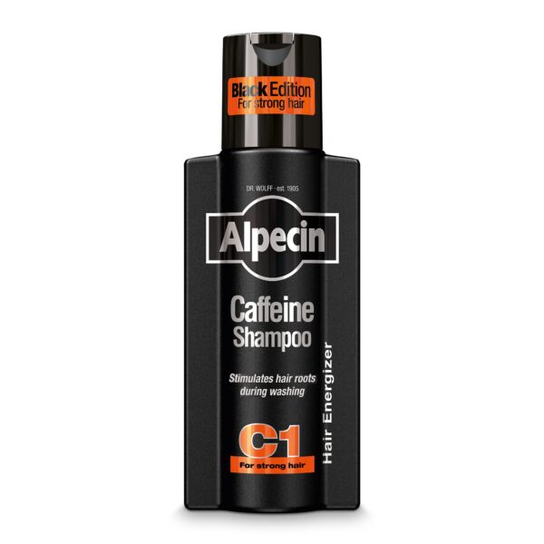 Alpecin Black Mens Shampoo with new Fragrance 250ml | Hair Growth Shampoo | Men Shampoo for Natural Strong Hair | Hair Care for Men Made in Germany