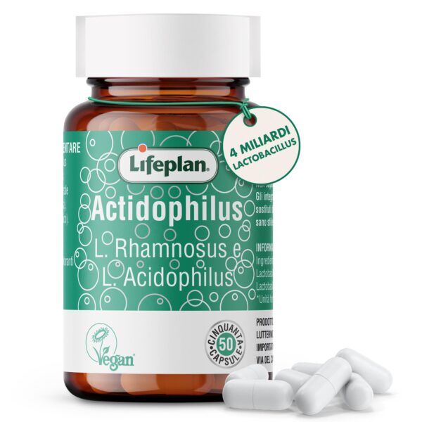 Lifeplan Acidophilus and Rhamnosus Vegicap 50 Capsules