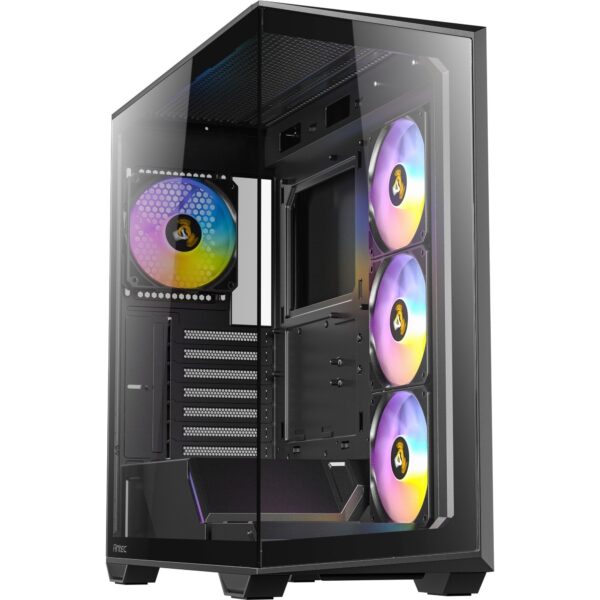 Antec C3 ARGB Mid Tower Tempered Glass PC Gaming Case Black