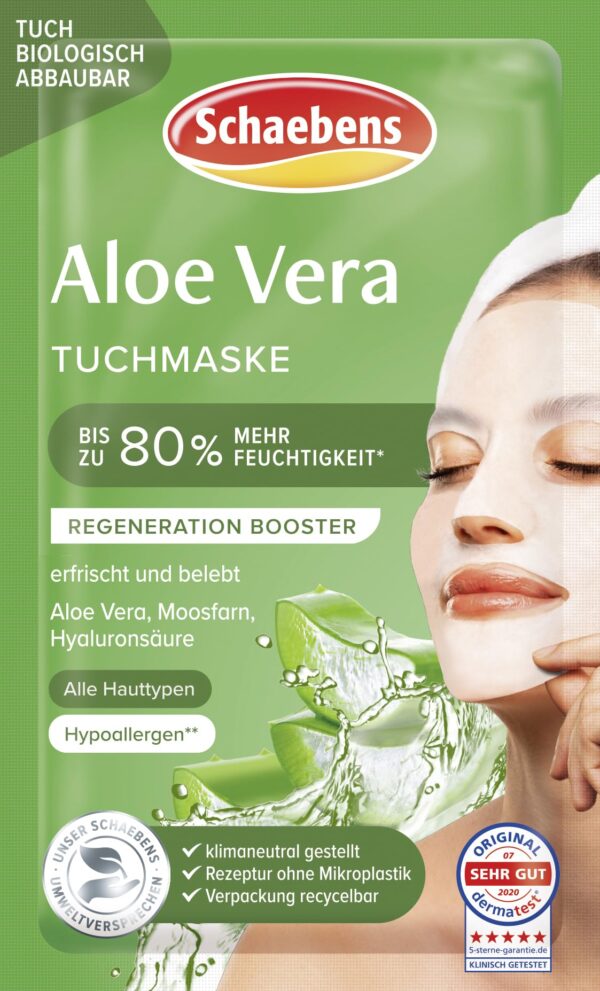 Schaebens Aloe Vera Cloth Mask 21 g