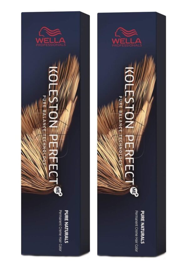 Wella Koleston Perfect ME+ KP Pure Naturals 7/00 Medium Natural Blonde Hair Colour, Pack of 2