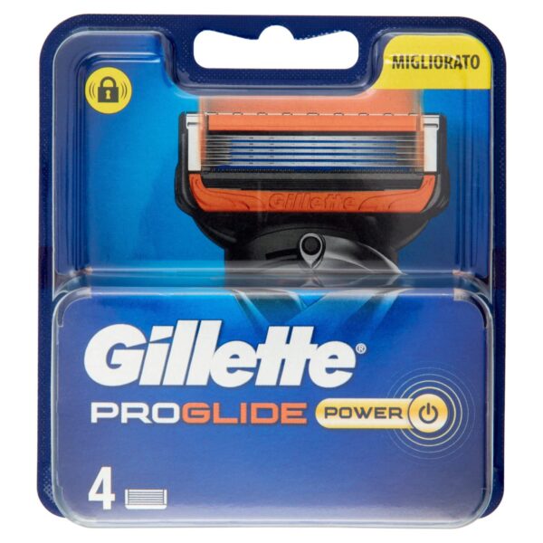 Gillette ProGlide Power Men's Razor Blades, Pack of 4 Replacement Blades (Packaging May Vary)