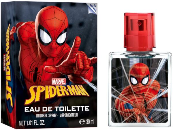 Spiderman Eau de Toilette Natural Perfume Spray, Vegan and FSC Approved EDT Spray for Kids, 30 ml