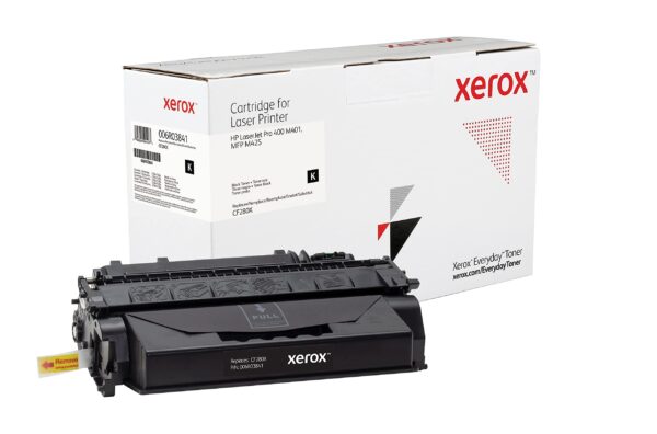 Everyday by Xerox Mono Toner compatible with HP 80X (CF280X), High Capacity , Black