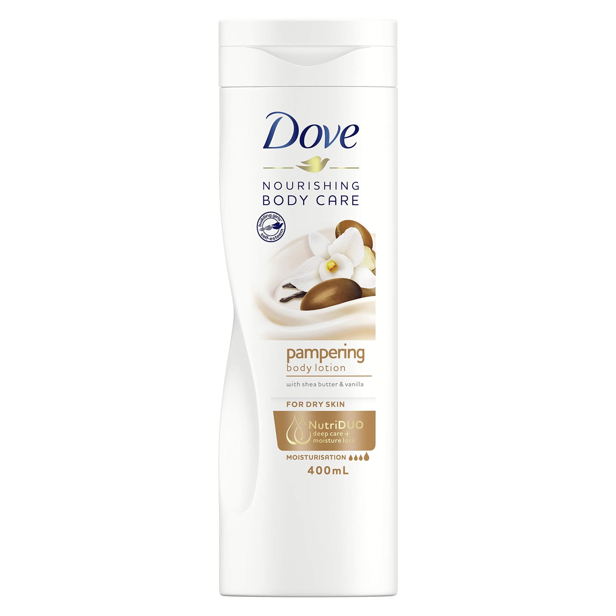 Dove Indulgent Nourishment Body Lotion With Shea Butter For Dry Skin 400ml