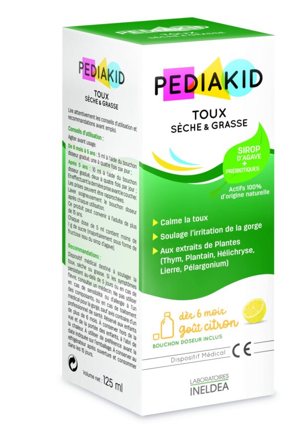 Pediakid Sirop Toux Sèche et Grasse 125ml