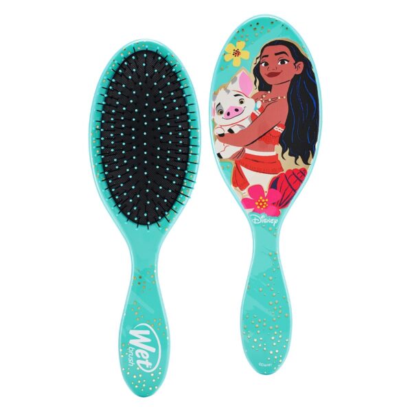 WetBrush Original Detangler Hair Brush with Ultra Soft Intelliflex Bristles to Gently Separate Knots With Ease, Does Not Rip Hair, For All Hair Types, Disney Ultimate Princess Collection, Moana