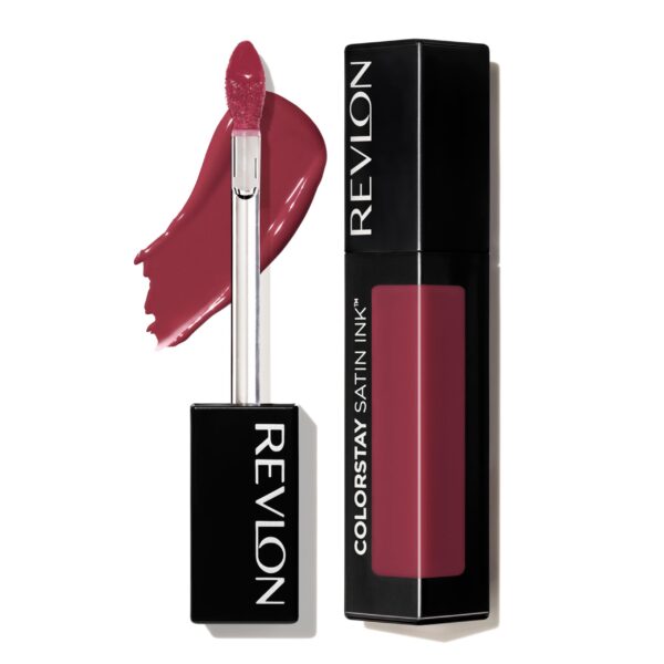 Revlon ColorStay Satin Ink Liquid Lipstick, Longwear Rich Lip Colors, Formulated with Black Currant Seed Oil, 005 Silky Sienna .