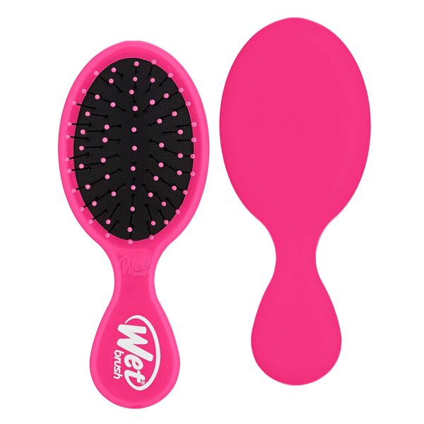 Wet Brush Mini Detangler Ultra Soft Bristles, Travel Perfect Brush Suitable for All Hairtypes, Pink