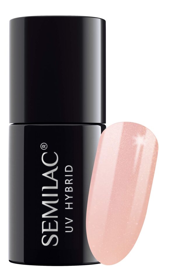 SEMILAC 054 Pale Peach Glow Gel Nail Polish. 100% Odourless, Long Lasting & Easy To Apply. UV/LED Gel Nail Varnish For Manicure & Pedicure At Home Or Salon 7ml