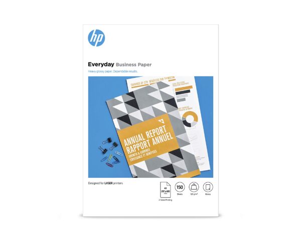 HP 7MV81A Laser Everyday Glossy Business Paper, A3, 120gsm, 150 sheets