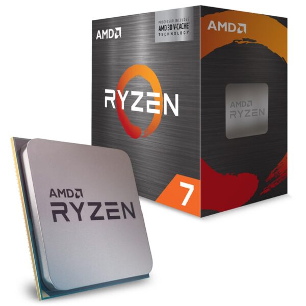 AMD Ryzensets 7 5700X3D Processor (8 cores/16 Threads, 105W TDP, AM4 Socket, Cache 100Mb, up to 4,1 GHz max boost frequency, no cooler)